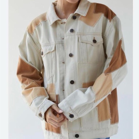 Urban Outfitters Colorblock Jean Jacket - Picture 6 of 10